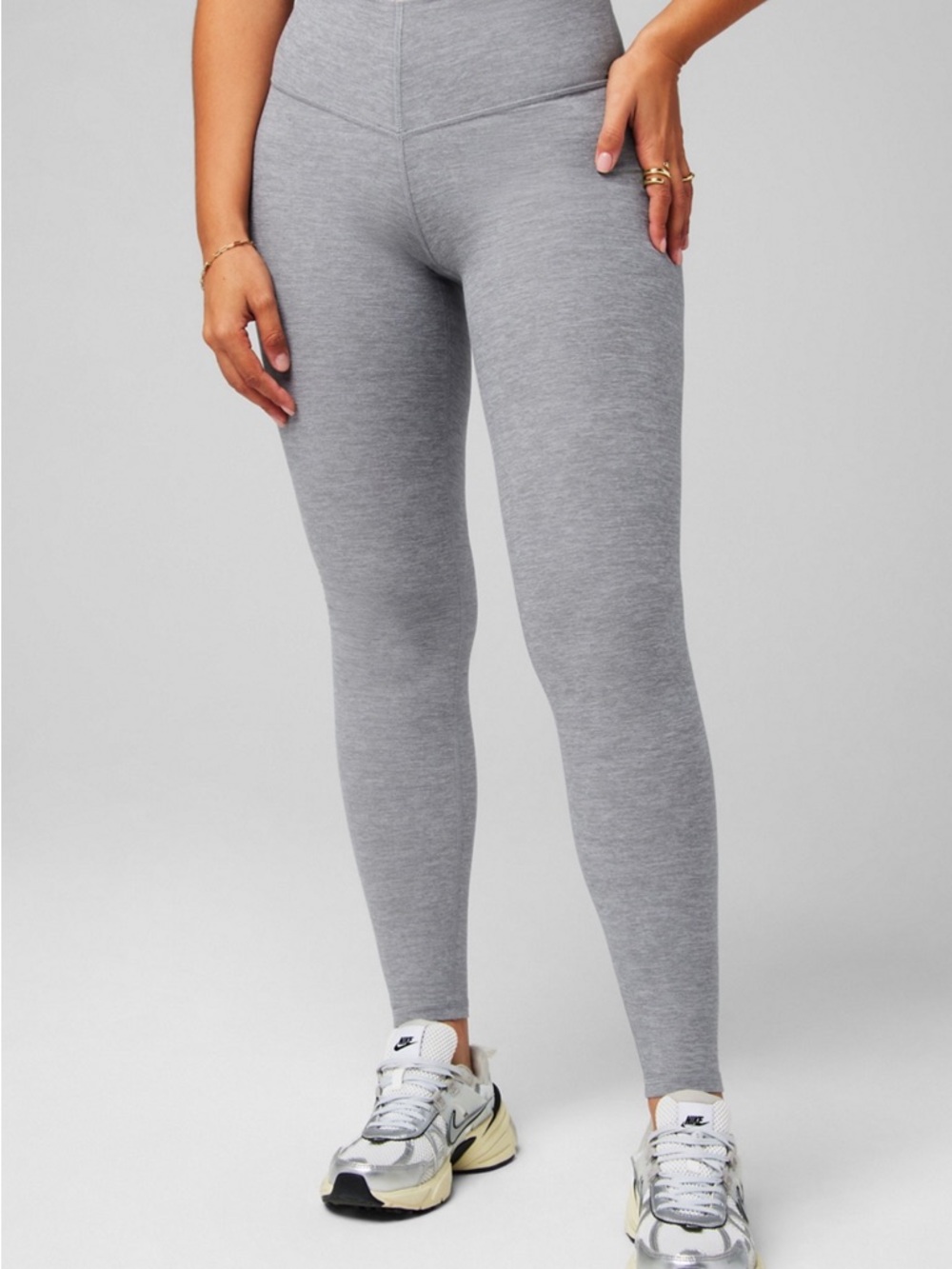 Fabletics Heather Flex High-Waist Grey Women's Leggings